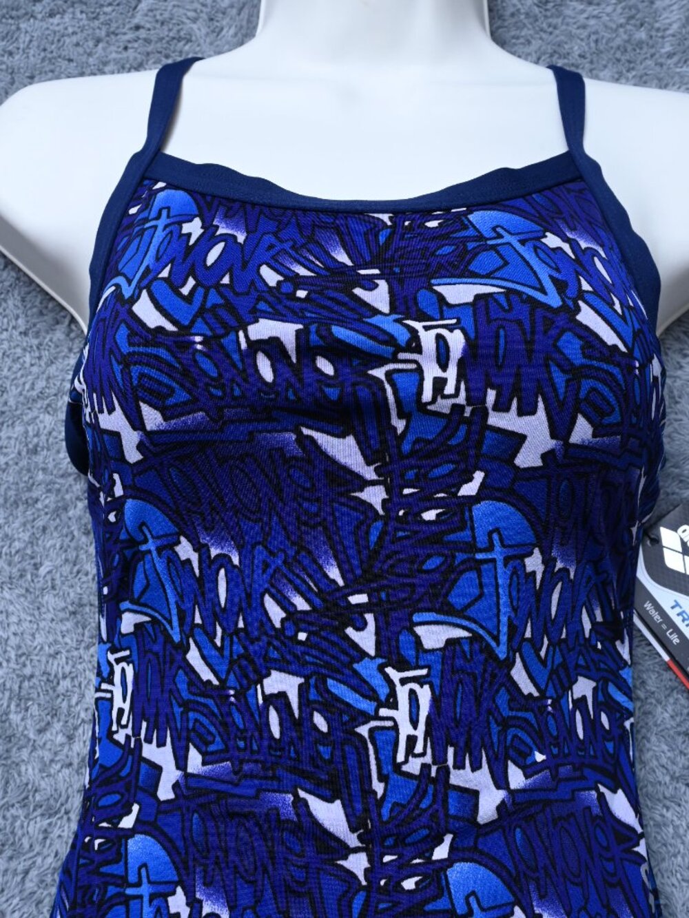 ARENA Waternity Graffiti Female Light Tech Back Swimsuit One Piece Size 32 NWTS - Picture 3 of 9